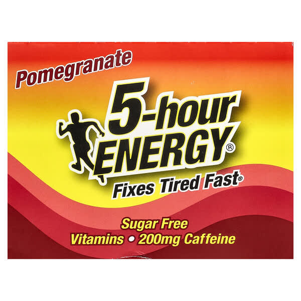 5 hour Energy, ทับทิม บรรจุ 12 ขวด ขนาดขวดละ 1.93 ออนซ์ (57 มล.)