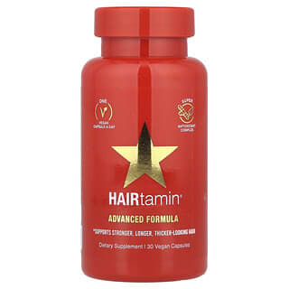 HAIRtamin, Advanced Formula, 30 Vegan Capsules