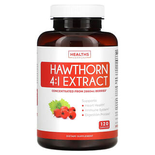 Healths Harmony, Extracto 4: 1 de espino`` 120 cápsulas