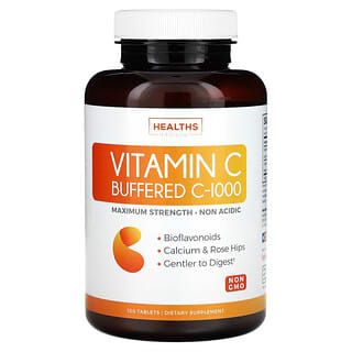 Healths Harmony, Vitamina C Buffered C-1000, 100 Comprimidos
