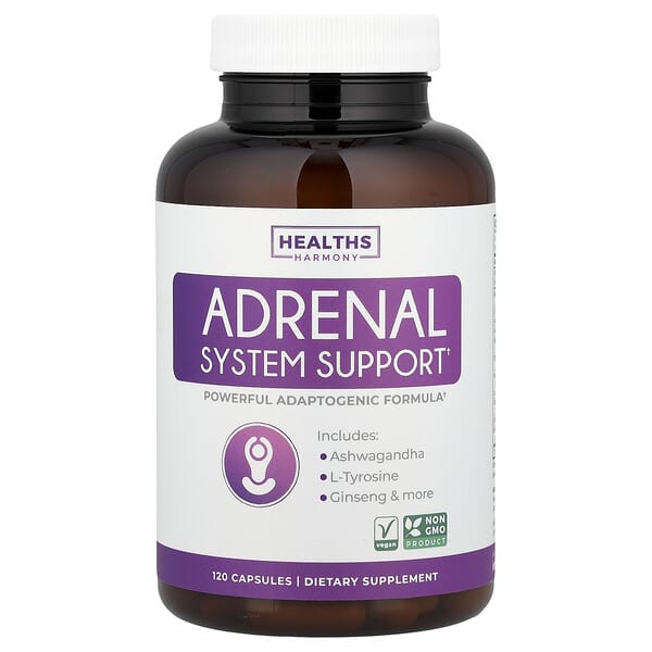 Healths Harmony, Adrenal System Support, 120 Capsules — product photo 1
