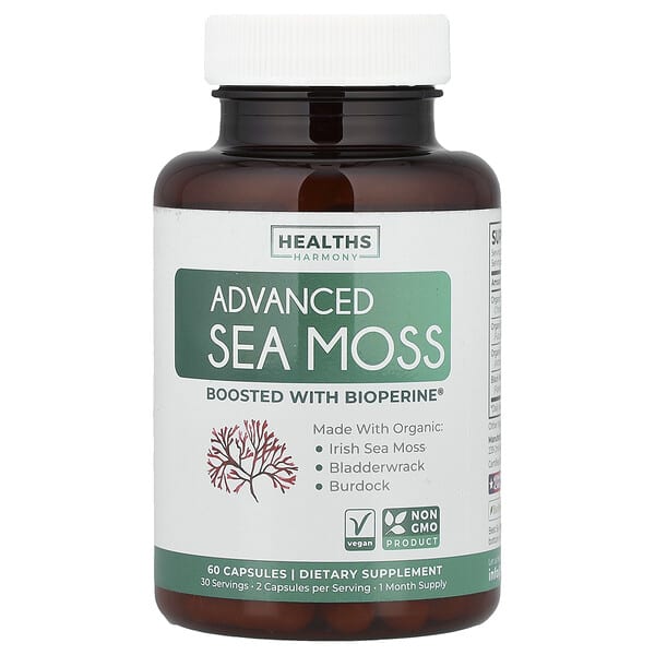 Healths Harmony, Advanced Sea Moss, 60 Capsules — product photo 1