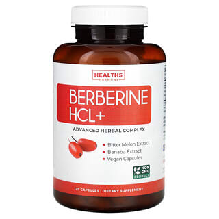Healths Harmony, Clorhidrato de berberina+, 120 cápsulas