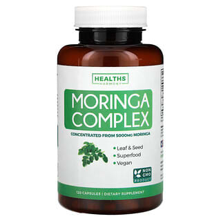 Healths Harmony, Complejo de moringa, 5000 mg, 120 cápsulas