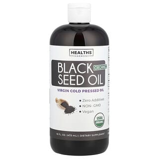 Healths Harmony, Organic Black Seed Oil, Bio-Schwarzkümmelöl, 473 ml (16 fl. oz.)