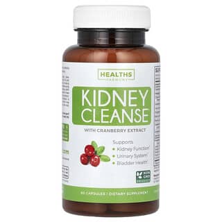 Healths Harmony, Kidney Cleanse, com Extrato de Cranberry, 60 Cápsulas