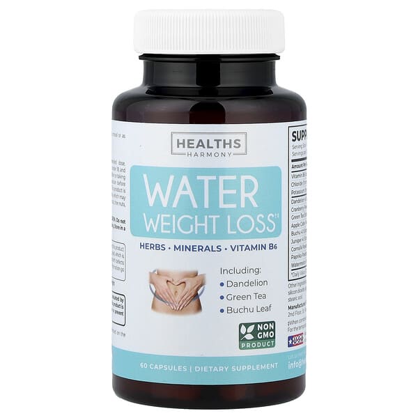 Water Weight Loss, 60 Capsules
