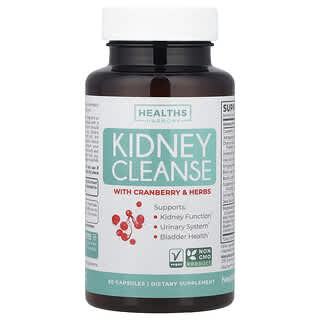Healths Harmony, Kidney Cleanse With Cranberry & Herbs, 60 Capsules