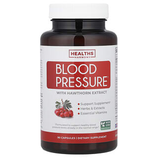 Healths Harmony, pentru tensiunea arterială, cu extract de păducel, 90 de capsule