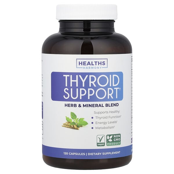 Healths Harmony, Thyroid Support, 120 Capsules