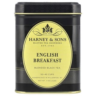 Harney & Sons, Blended Black Tea, gemischter schwarzer Tee, englischer Frühstück, 112 g (4 oz.)