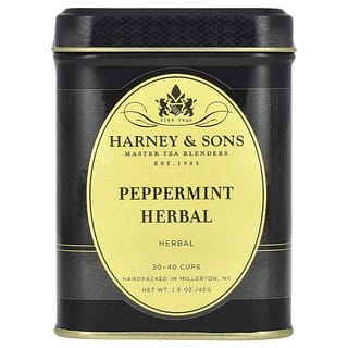 Harney & Sons, Herbal Tea, Peppermint, Caffeine Free, 1.5 oz (42 g)