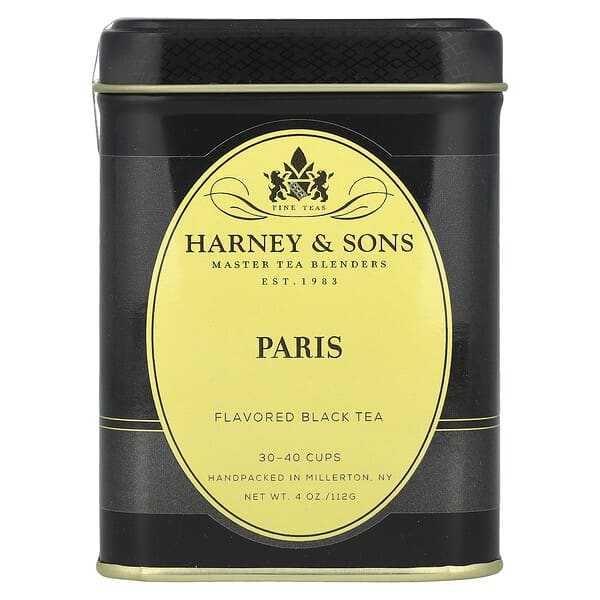 Harney & Sons, الشاي الأسود، نكهة باريس، 4 أونصات