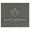 Harney & Sons, 허브차, 유기농 페퍼민트, 카페인 무함유, 티백 50개, 50g(1.76oz)