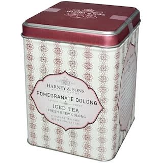 Harney & Sons, Pomegranate Oolong Iced Tea , 6 - 2 Quart Tea Bags, 3 oz (.11 g)