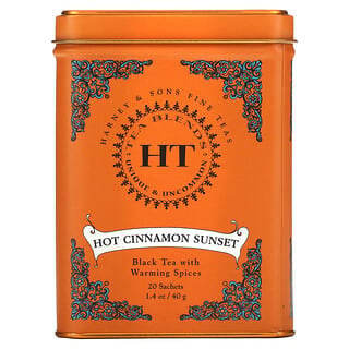 Harney & Sons, Mistura para Chá HT, Pôr do sol quente com canela, 20 sachês de chá, 40 g (1,4 oz)