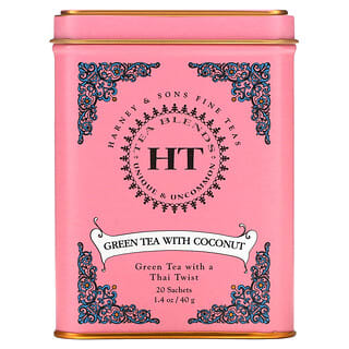Harney & Sons, Green Tea with Thai Flavors, 20 Tea Sachets, 1.4 oz (40 g)