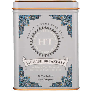 Harney & Sons, خلطة شاي HT ، English Breakfast، ‏20 كيس من الشاي، 1.4 أونصة (40 جم)