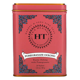 Harney & Sons, HT Tea Blend, Pomegranate Oolong, 20 Sachets, 1.4 oz (40 g)