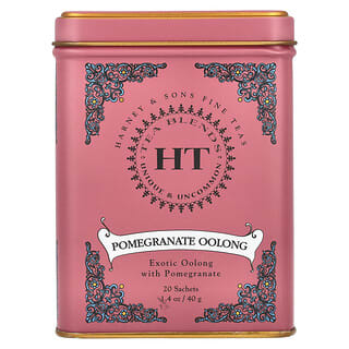 Harney & Sons, Miscele di tè HT, Oolong al melograno, 20 bustine, 40 g
