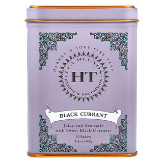 Harney & Sons, HT Tea Blends, Black Currant Tea, 20 Sachets, 1.4 oz (40 g)