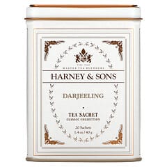 Harney & Sons, Fine Teas, Darjeeling, , 20 Tea Sachets, 1.4 oz (40 g)