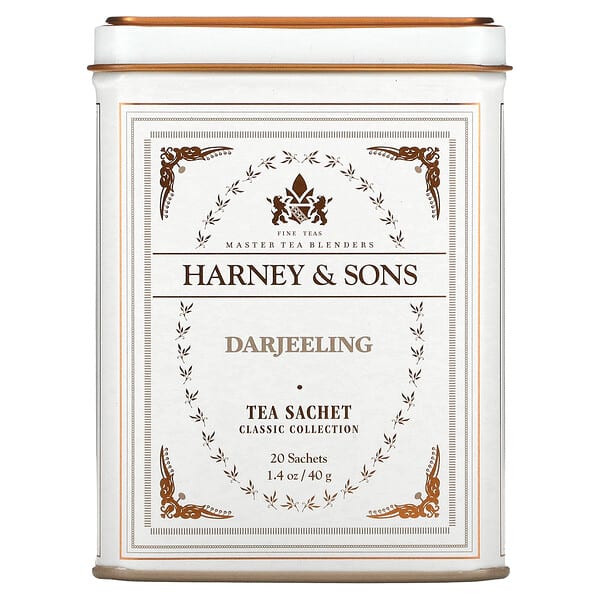 Harney & Sons, Дарджилинг, 20 чайных пакетиков, 1.4 унции (40 г)
