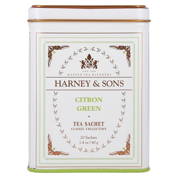 Harney & Sons, 클래식 컬렉션, 시트론 그린, 20팩, 40g(1.4oz)