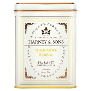 Harney & Sons, Качественные сорта чая, ромашковый травяной чай, 20 саше, 26 г (0,9 унции)