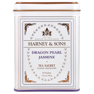 Harney & Sons, Fine Teas, Dragon Pearl Jasmine, 20 Tea Sachets, 1.4 oz (40 g)