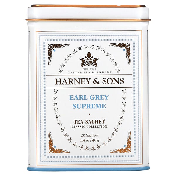 Harney & Sons, アールグレイ・シュプリーム, 小袋20 個入り, 1.4 oz (40 g)