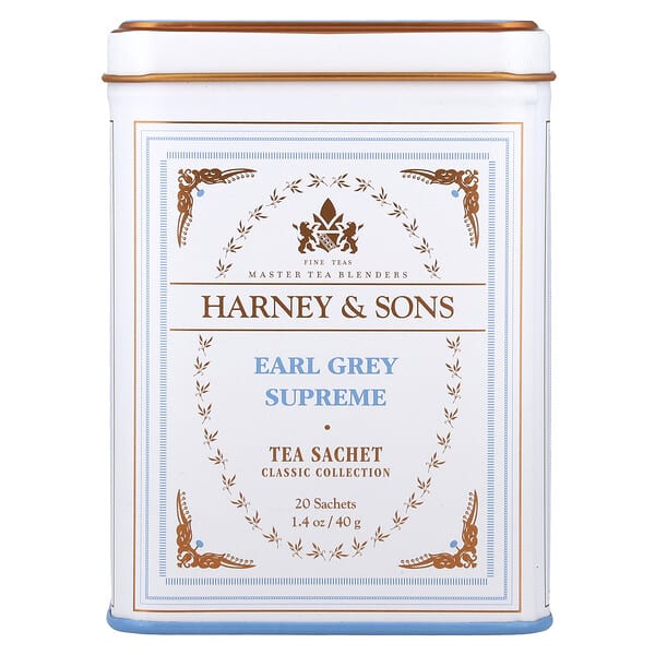Harney & Sons, Earl Grey Supreme伯爵茶，20包，1.4盎司（40克）