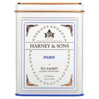 Harney & Sons, Paris Tea, 20 Bolsitas de Té, 1.4 oz (40 g)