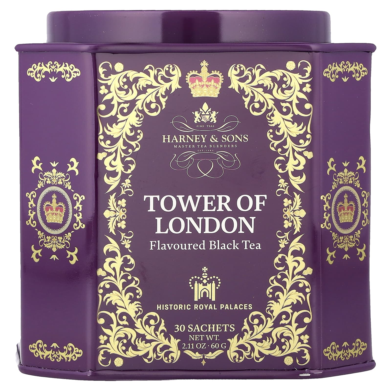 フレーバー紅茶、タワー オブ ロンドン、30個、60g（2.11オンス）