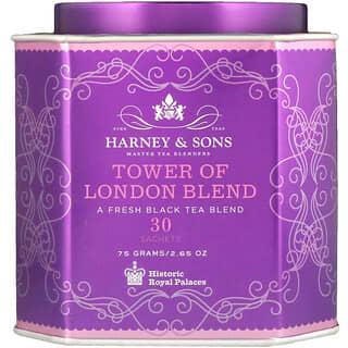 Harney & Sons, Tower of London Blend, A Fresh Black Tea Blend, 30 Sachets, 2.67 oz (75 g)