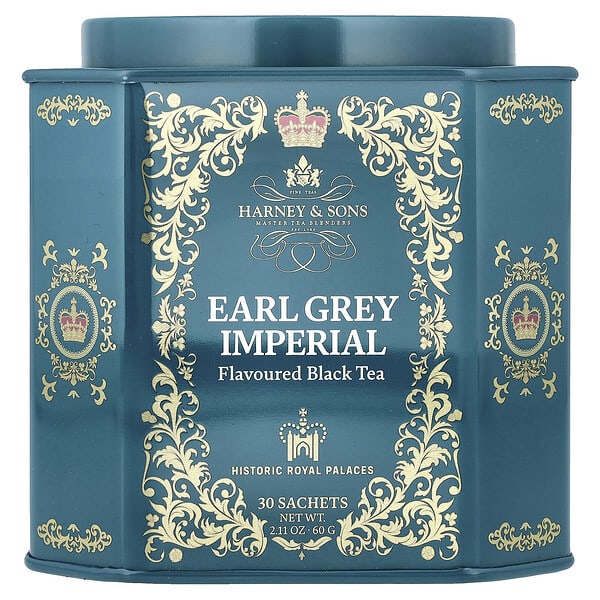 فوائد ايرل جراي مع أفضل سعر على موقع اي هيرب 2 Harney & Sons, Black Tea, Earl Grey Imperial, 30 Sachets, 2.11 oz (60 g)