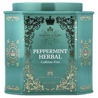 Harney & Sons, Hierbas de menta, Sin cafeína, 30 sobres, 54 g (1,9 oz)