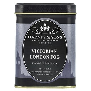 Harney & Sons, Flavored Black Tea, Schwarztee mit Geschmack, „Victorian London Fog“, 112 g (4 oz.)