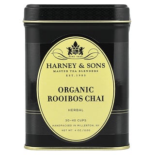 Harney & Sons, Organic Rooibos Chai, Herbal Tea, Caffeine Free, 4 oz (112 g)