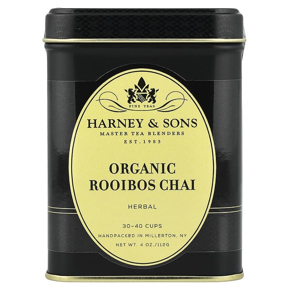Harney & Sons, 草本茶，有機南非博士茶，無咖啡萃取，4 盎司（112 克）