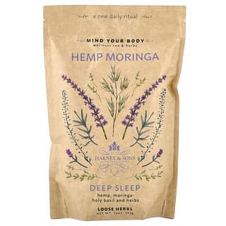 Harney & Sons, Hemp Moringa Loose Herbs, Deep Sleep, Caffeine Free, 10 oz (283 g)