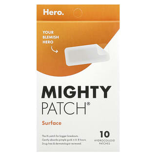 Hero Cosmetics, Mighty Patch, прямоугольные, 10 пластырей