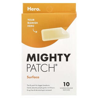 Hero Cosmetics, Mighty Patch® Surface, 10 Hydrocolloid Patches