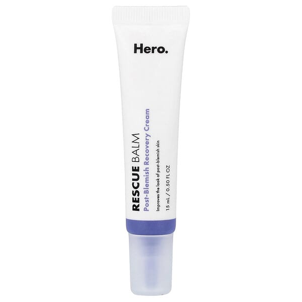 Hero Cosmetics, 레스큐 밤, 포스트 블레미시 리커버리 크림, 15ml(0.5fl oz)