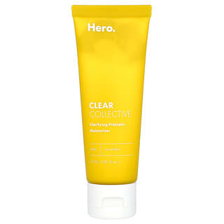 Hero Cosmetics, Clear Collective, Hydratant prébiotique clarifiant, 70 ml