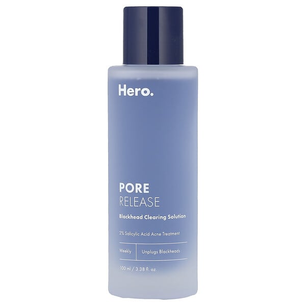 Hero Cosmetics, 포어 릴리스, 블랙헤드 클리어링 솔루션, 100ml(3.38fl oz)