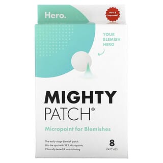 Hero Cosmetics, Mighty Patch, Micropoint para imperfecciones, 8 parches