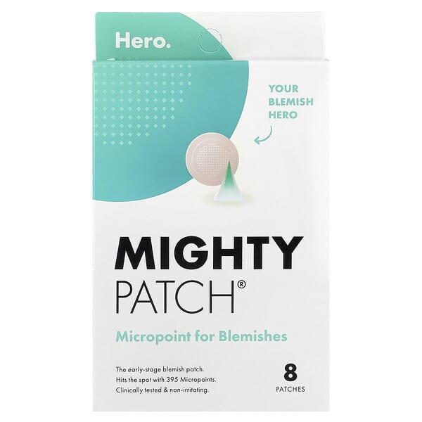 Hero Cosmetics, 마이티 패치, 여드름용 마이크로포인트, 패치 8매