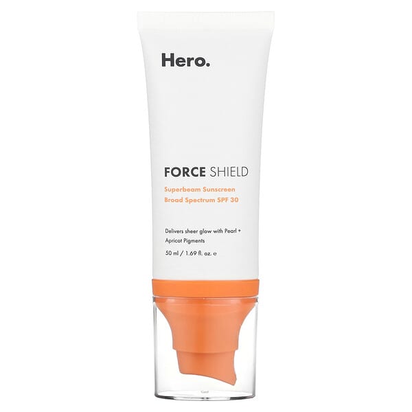 Hero Cosmetics, Force Shield, Superbeam Sunscreen, SPF 30, 1.69 fl oz