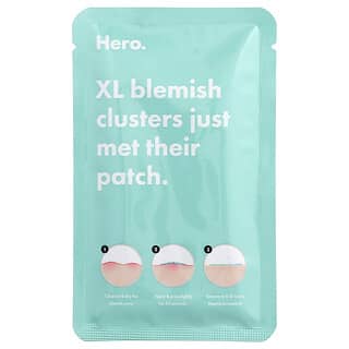 Hero Cosmetics, Mighty Patch®, Micropoint XL para eliminar las imperfecciones, 6 parches